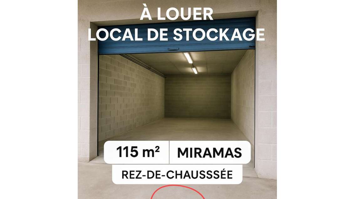 Location entrepôt stockage 115m² en ZI à Miramas