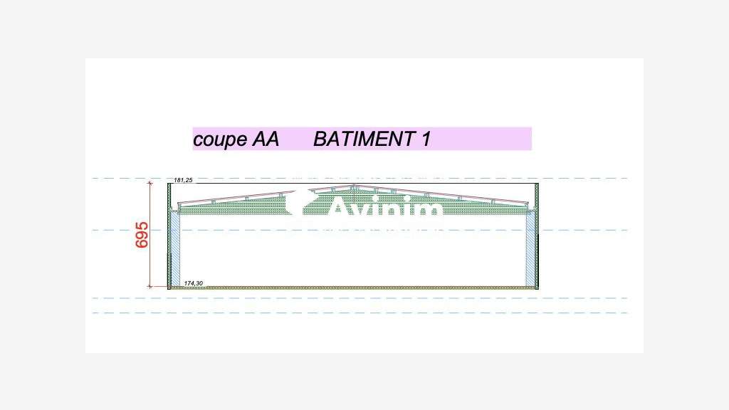 A louer Batiment neuf de 954m² en za à Montauroux