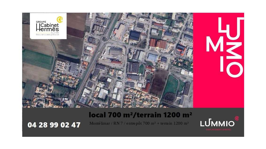 Entrepôt 700m² forte visibilité sur Montélimar