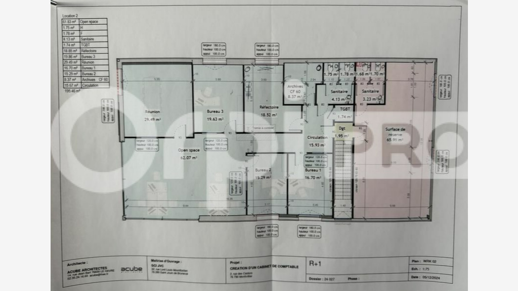 A louer local professionnel 300m² Montivilliers