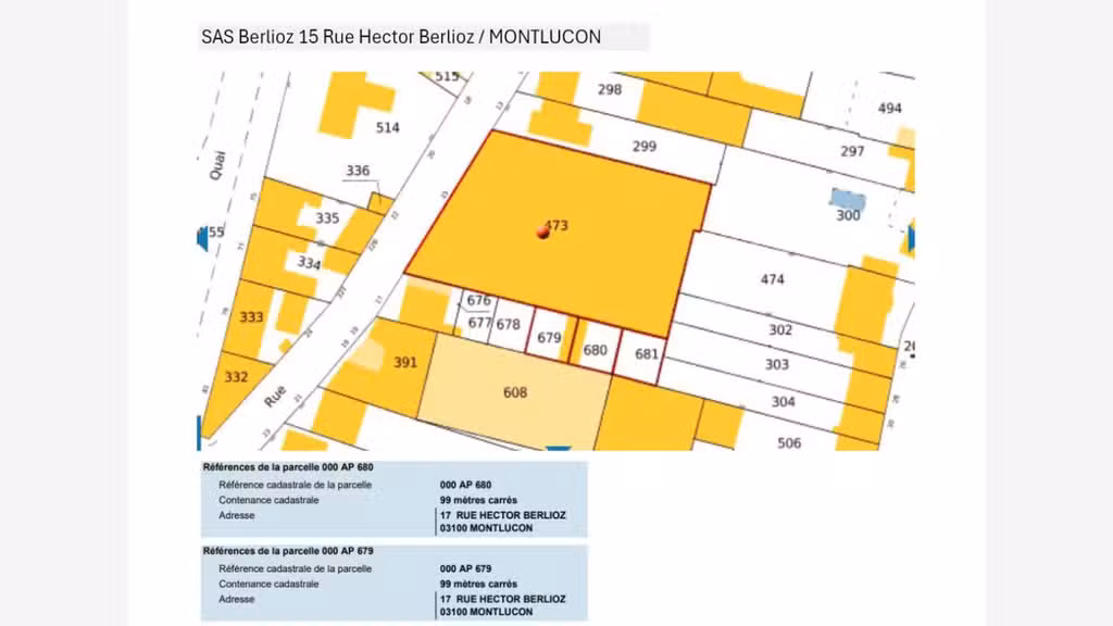 Location locaux 3400m² plein centre de Montluçon 