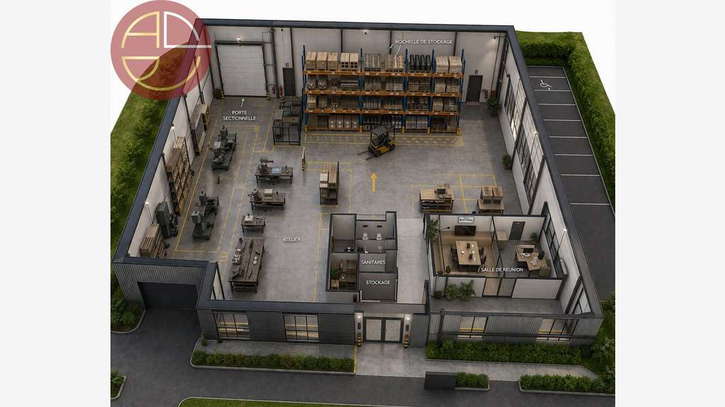 A louer bâtiment neuf 250m² à Muret proche A64