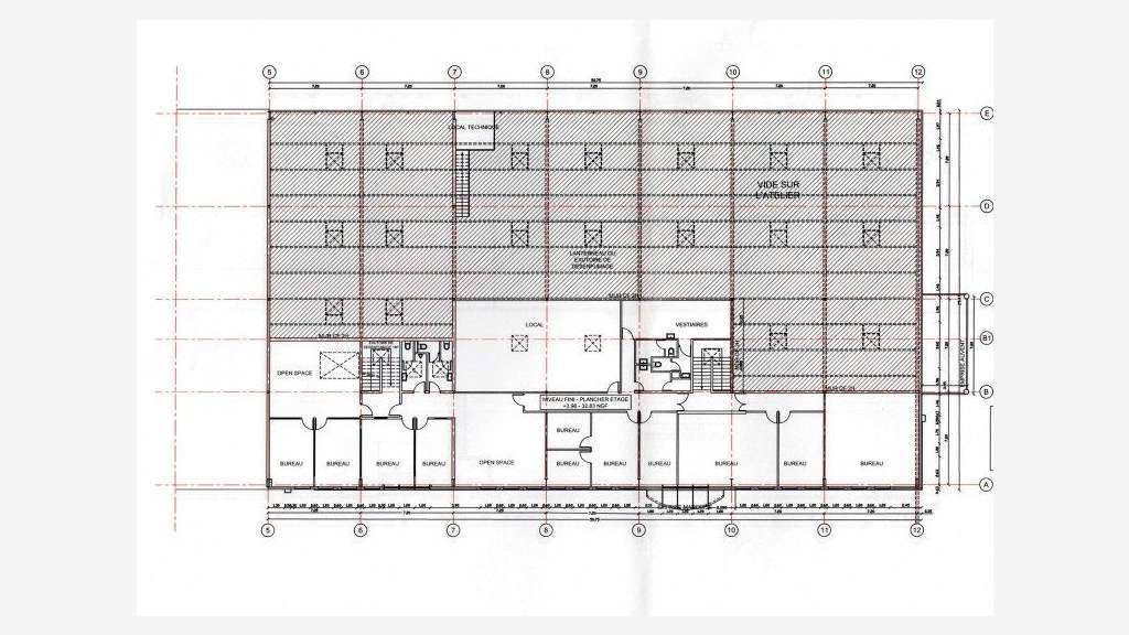 Loue local d'activité 1130m² à Nanterre Guillerais