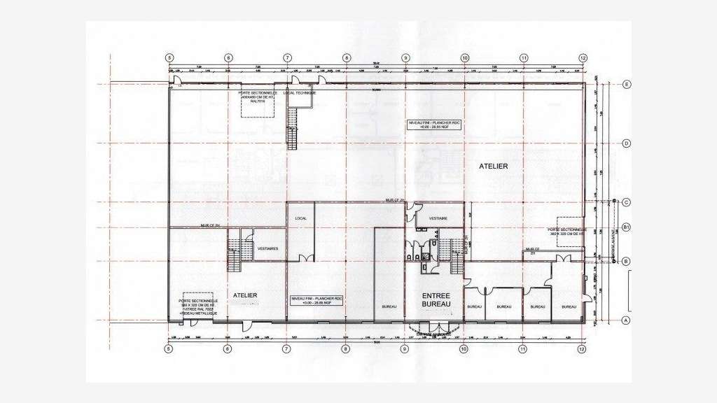 Loue local d'activité 1130m² à Nanterre Guillerais