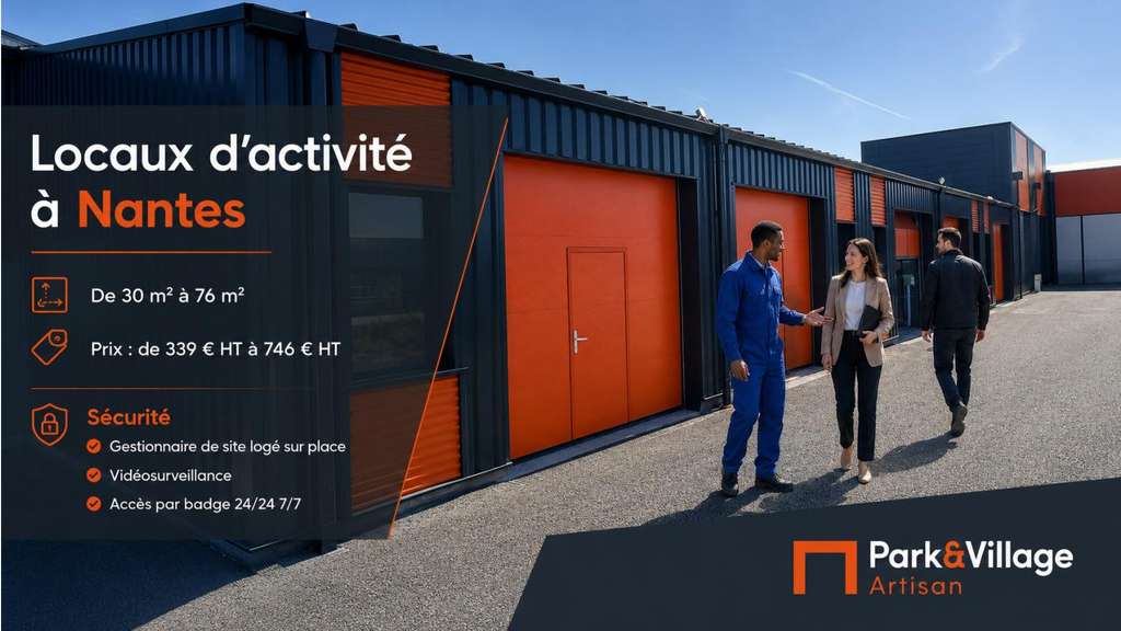 Loue stockage activité 65m² Sainte Luce sur Loire