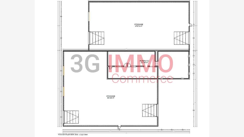 A louer entrepôt 295m² à Niort Mendes France