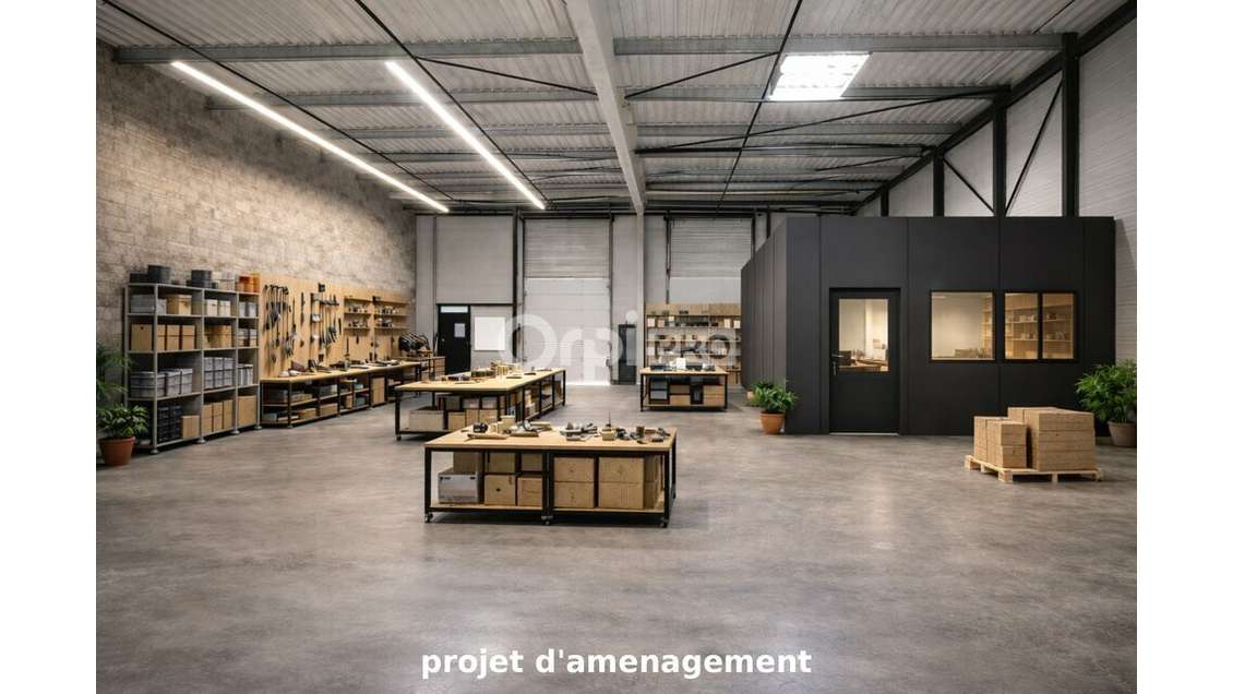 A louer 2 cellules brutes de 441,4m² à Pau Nord