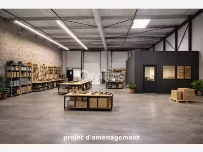 A louer 2 cellules brutes de 441,4m² à Pau Nord