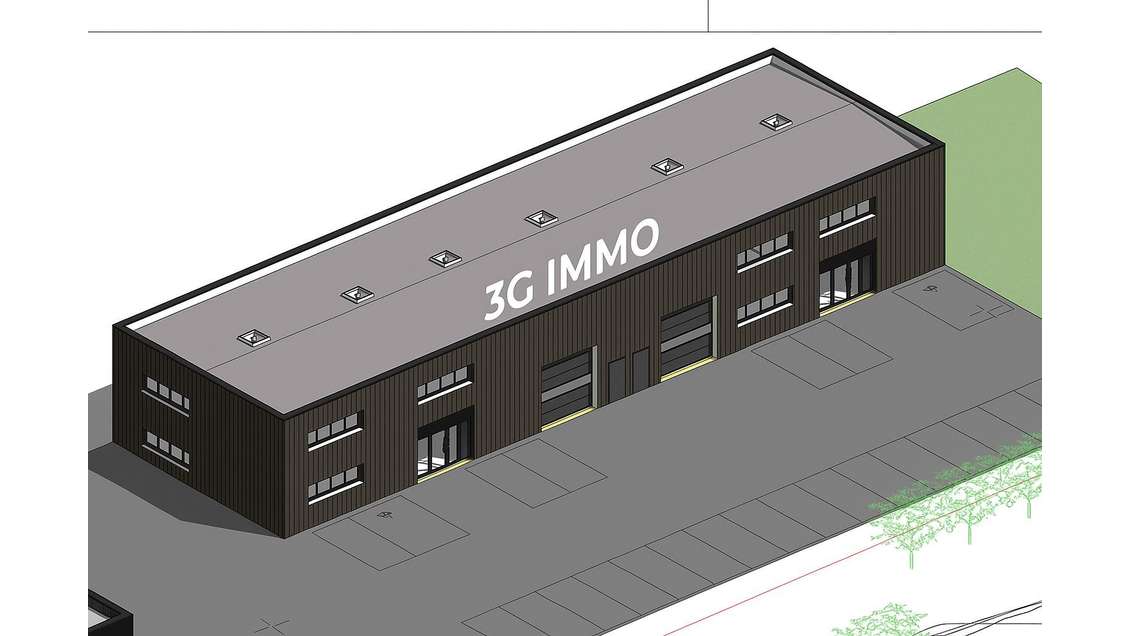 A louer cellule 398m² sur voie express à Plouédern