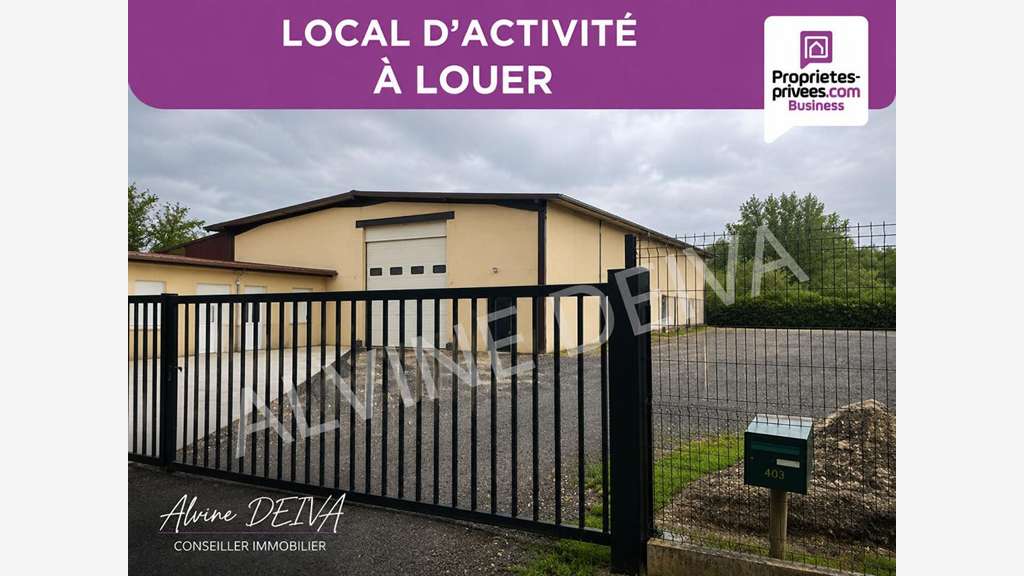 Entrepôt individuel 380m² sur 1 000m² Z.I de Moru