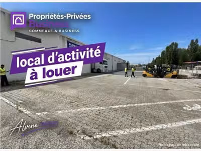 A louer entrepôt 180m² et bureau 35m² à Pontpoint