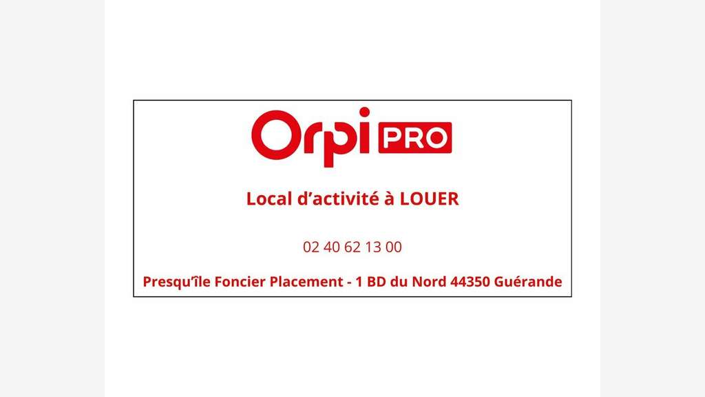 A louer local d'activité 1327m² à Pornichet