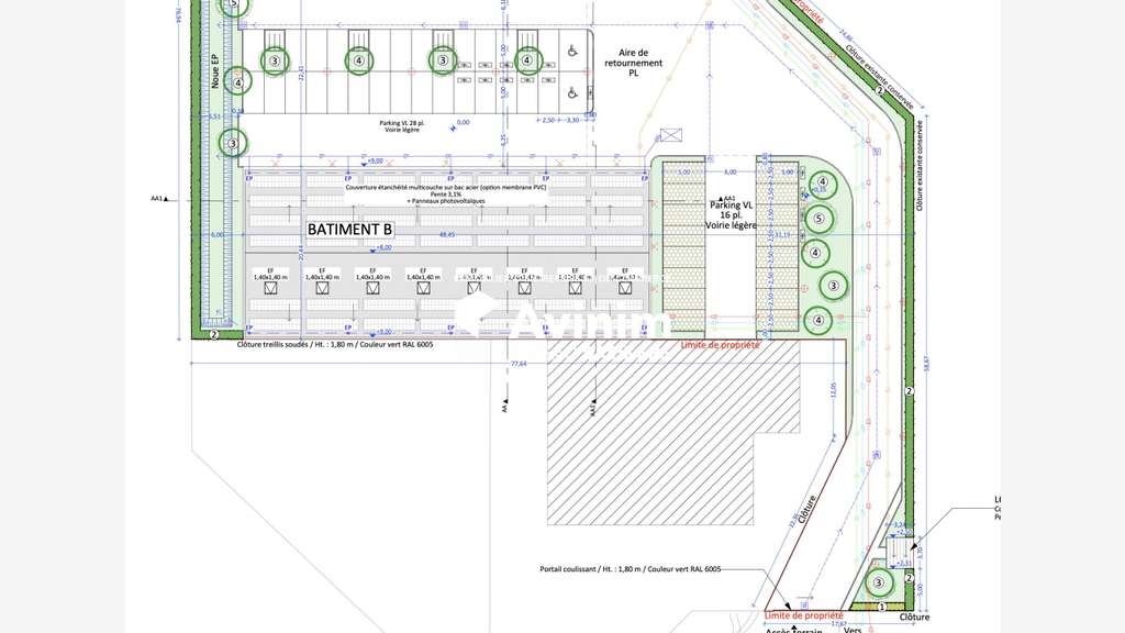 Location entrepôt 145m² Stockage + bureau Puiseux