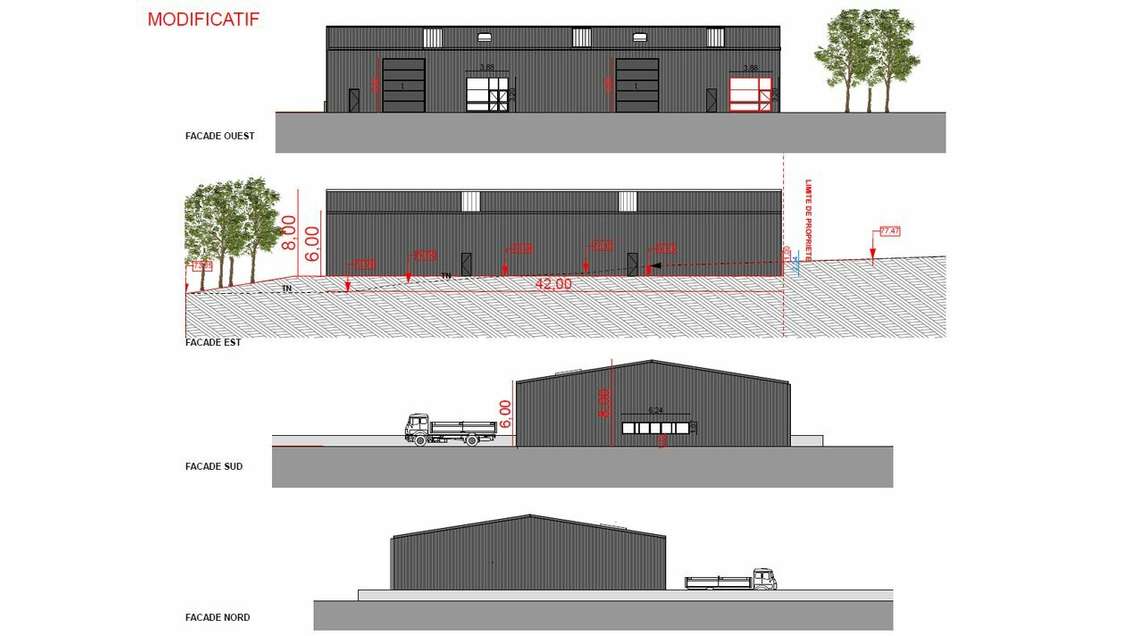 A louer local activité neuf 644m² RN165 à Quimper