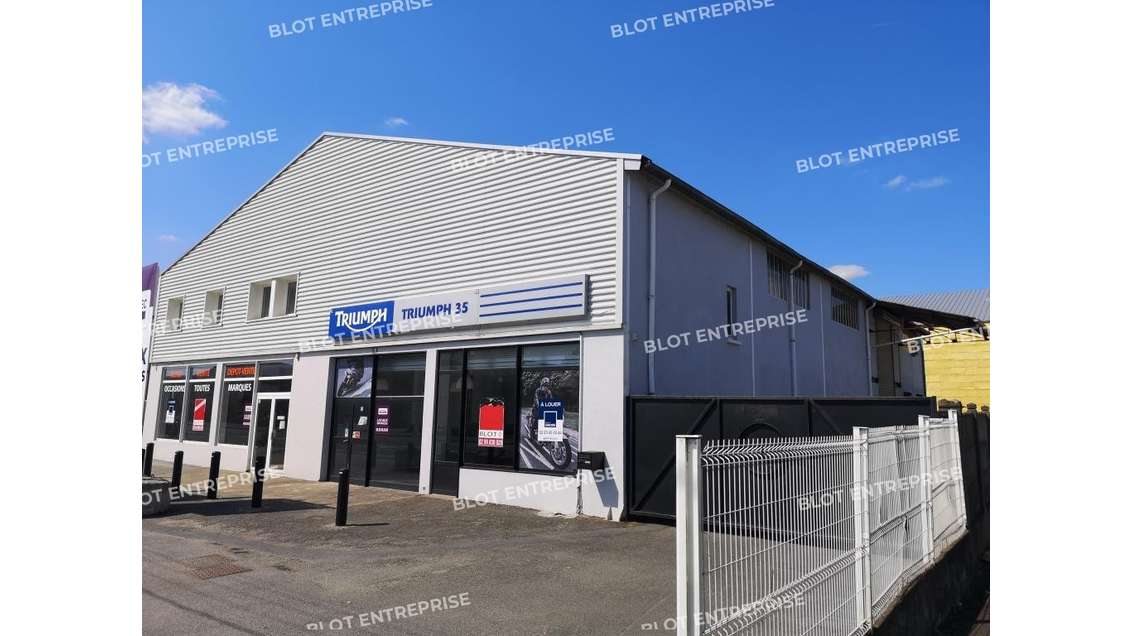 A louer local 830m² à Rennes Route de Lorient