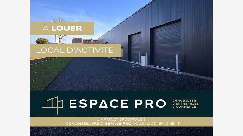 Loue cellule de 142m² en village d'activités Rots