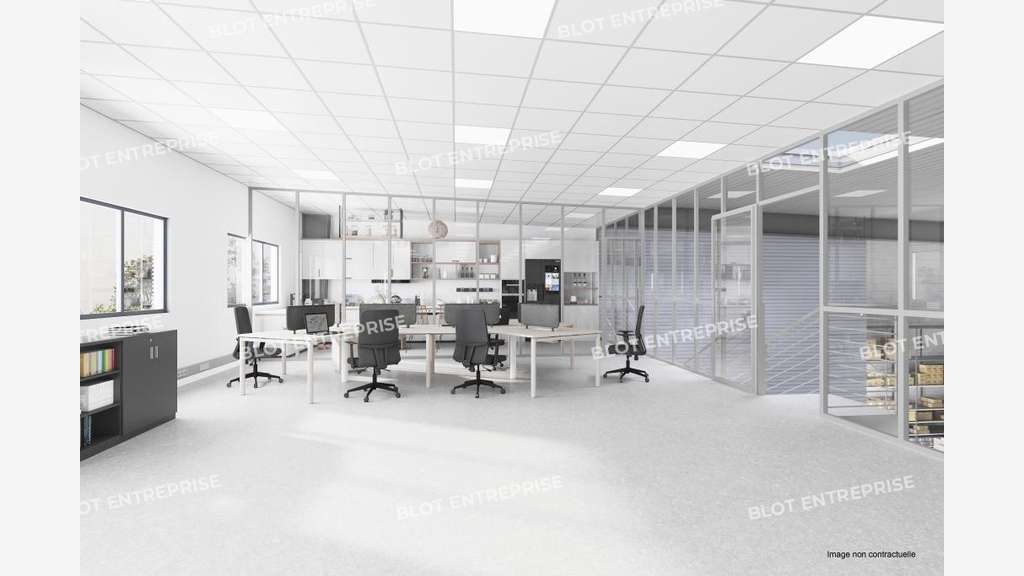 A louer cellule d'activités neuve 335m² Nantes Sud