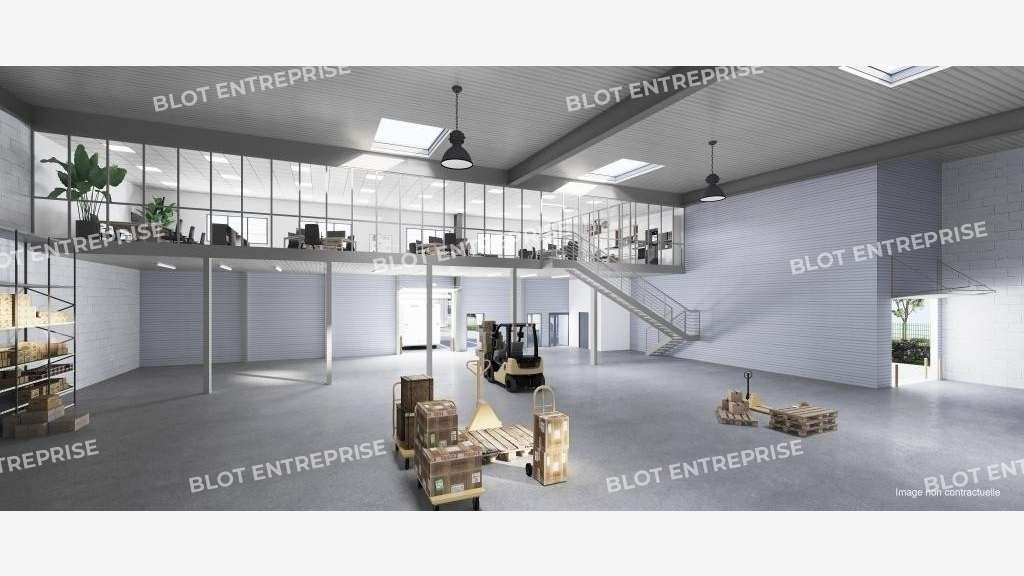 A louer cellule d'activités neuve 309m² Nantes Sud