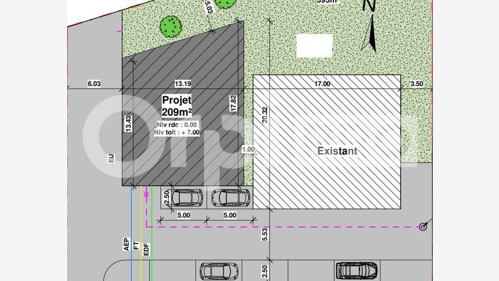 A louer entrepôt 209m² en entrée de Saint-Laurent