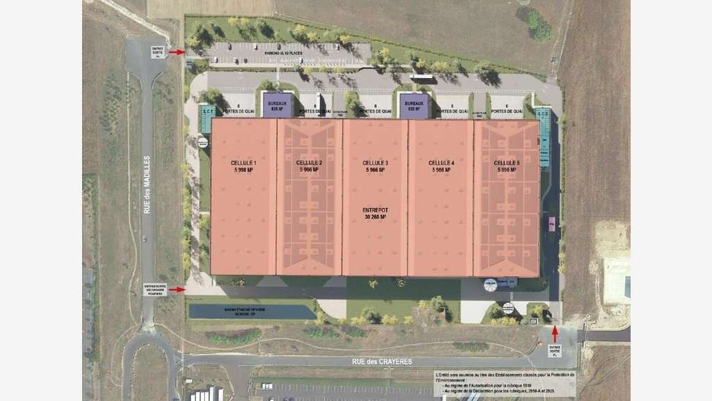 Loue entrepôt de 31 840m² à St Martin sur le Pré