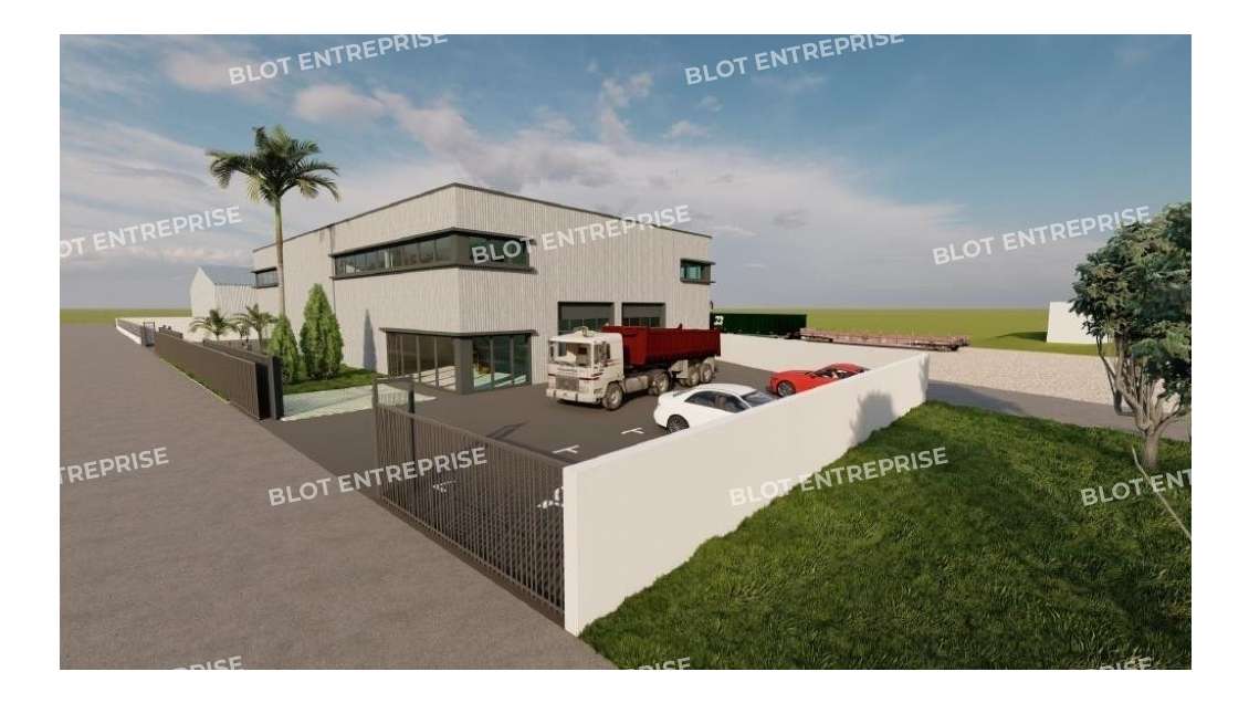 A louer cellule d'activités 180m² à Saint Nazaire