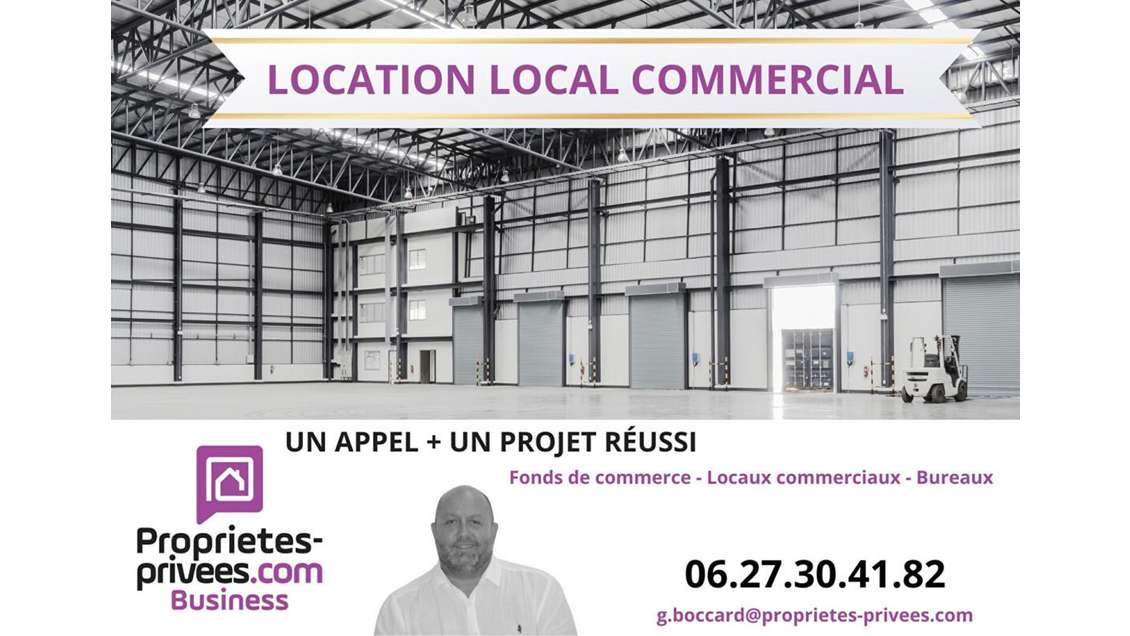 A louer entrepôt 1250m² sur 3650m² à Saint Priest