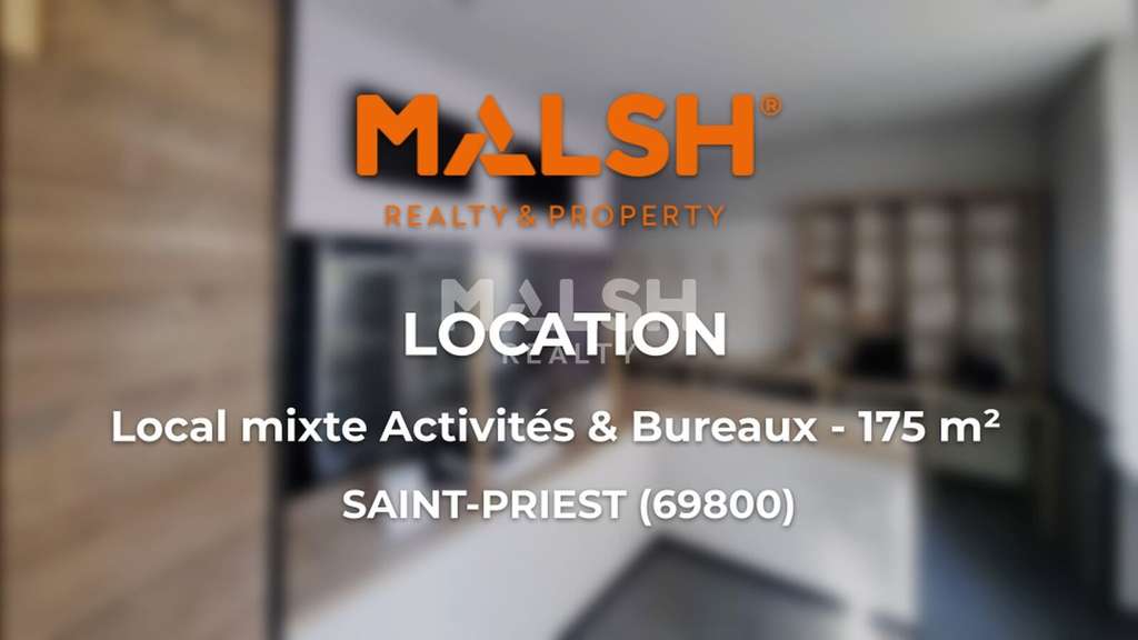 Local mixte 175m² à louer à Saint Priest