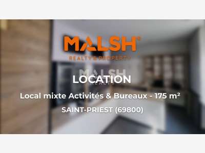Local mixte 175m² à louer à Saint Priest