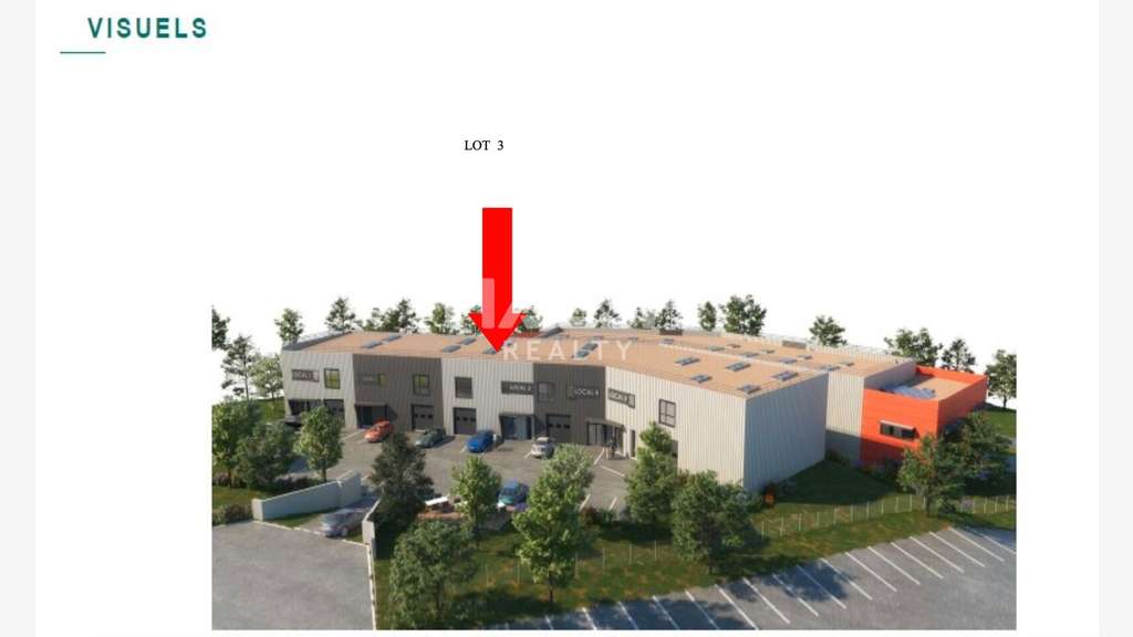 A louer local activité 176m² ZAC Saint-Quentin