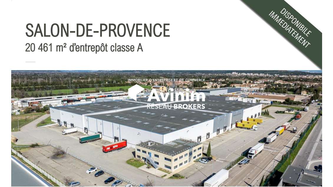 Entrepôt Logistique Classe A à louer à Salon