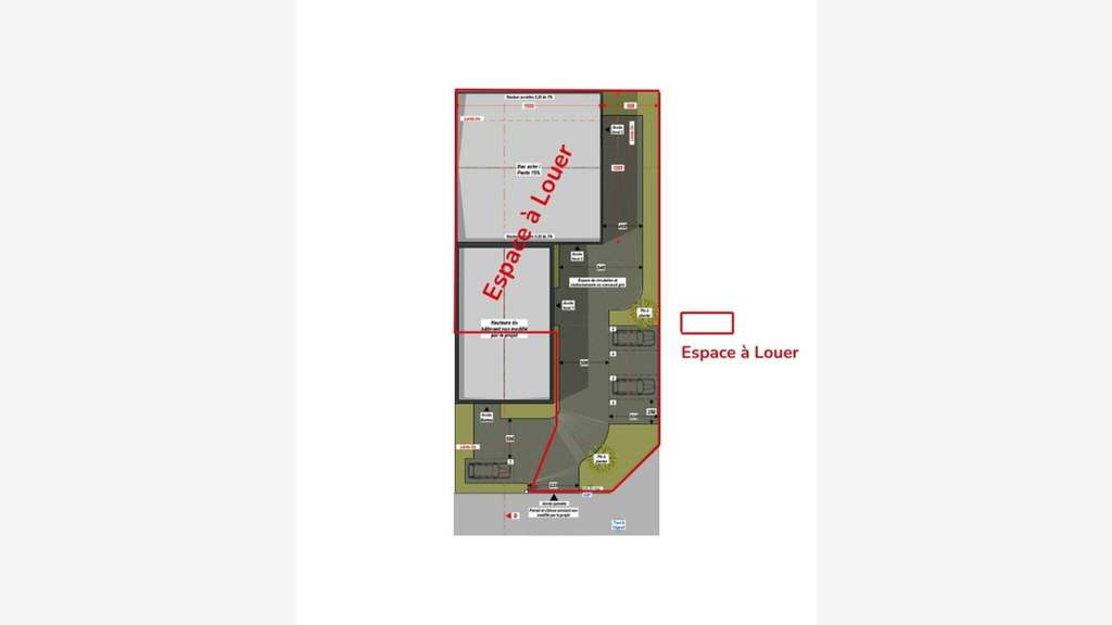 Local artisanal neuf 305m² à louer ZA Seignosse