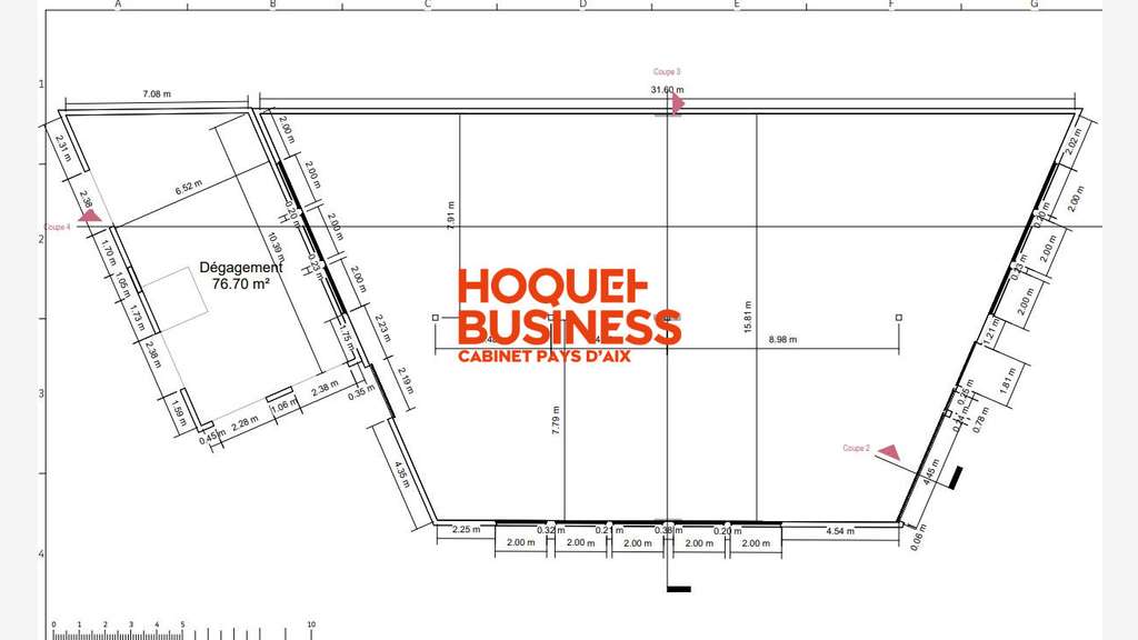 Local d'activité rénové 934m² à louer à Septèmes