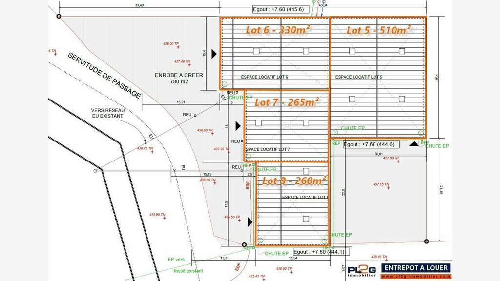 Entrepôt de 1360m² à louer Parc d'Activités Signes