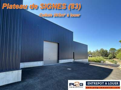 Loue entrepôt 265m² Parc d'Activités Signes (83)