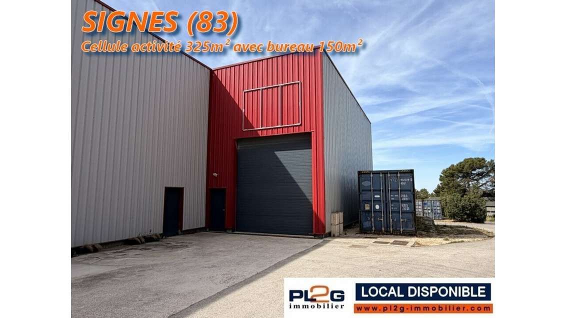 Loue d'activité 475m² en Parc d'Activité à Signes