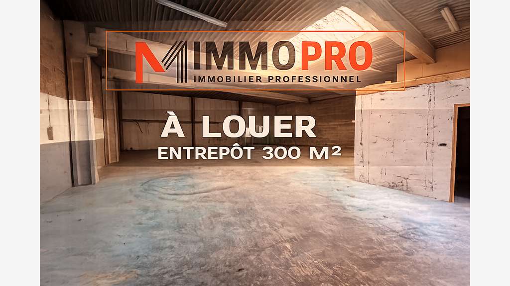 A louer entrepôt 300m² sur Sophia Antipolis