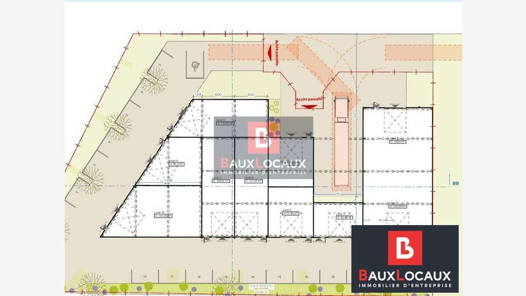 Local d'activité neuf 300m² à louer à Sorgues