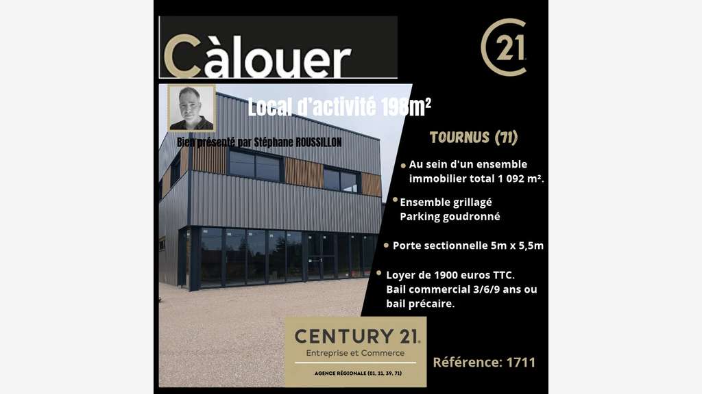 Local d'activité Tournus 198 m2