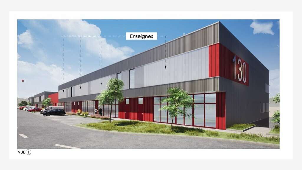 Entrepôt neuf 257m² à louer à Valence Sud