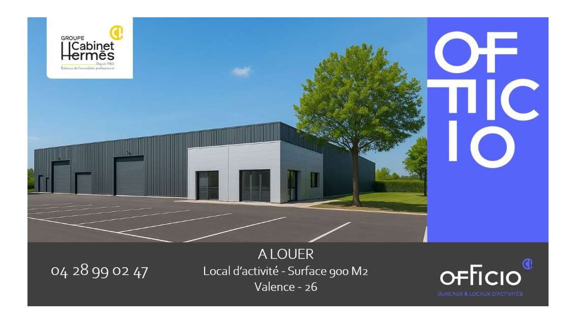 A louer bâtiment d'activité mixte 900m² à Valence