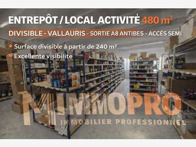 Location local d'activité bureaux 480m² Vallauris