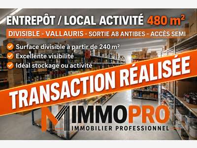 Location local d'activité bureaux 480m² Vallauris