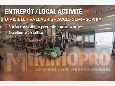 A louer local d'activité bureaux 960m² à Vallauris