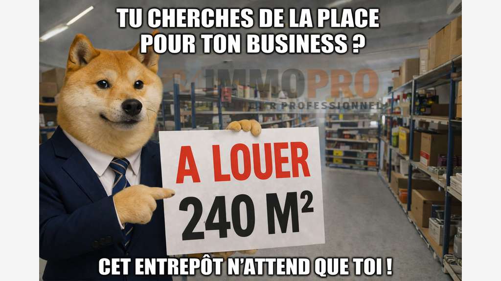 A louer local d'activité 240m² + parking Vallauris