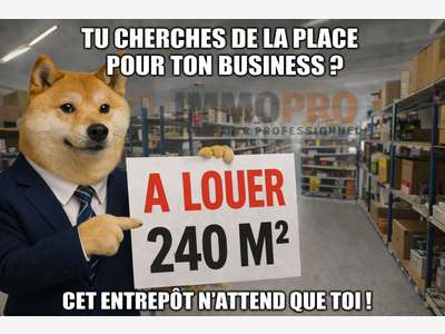 A louer local d'activité 240m² + parking Vallauris