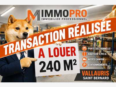 A louer local d'activité 240m² + parking Vallauris