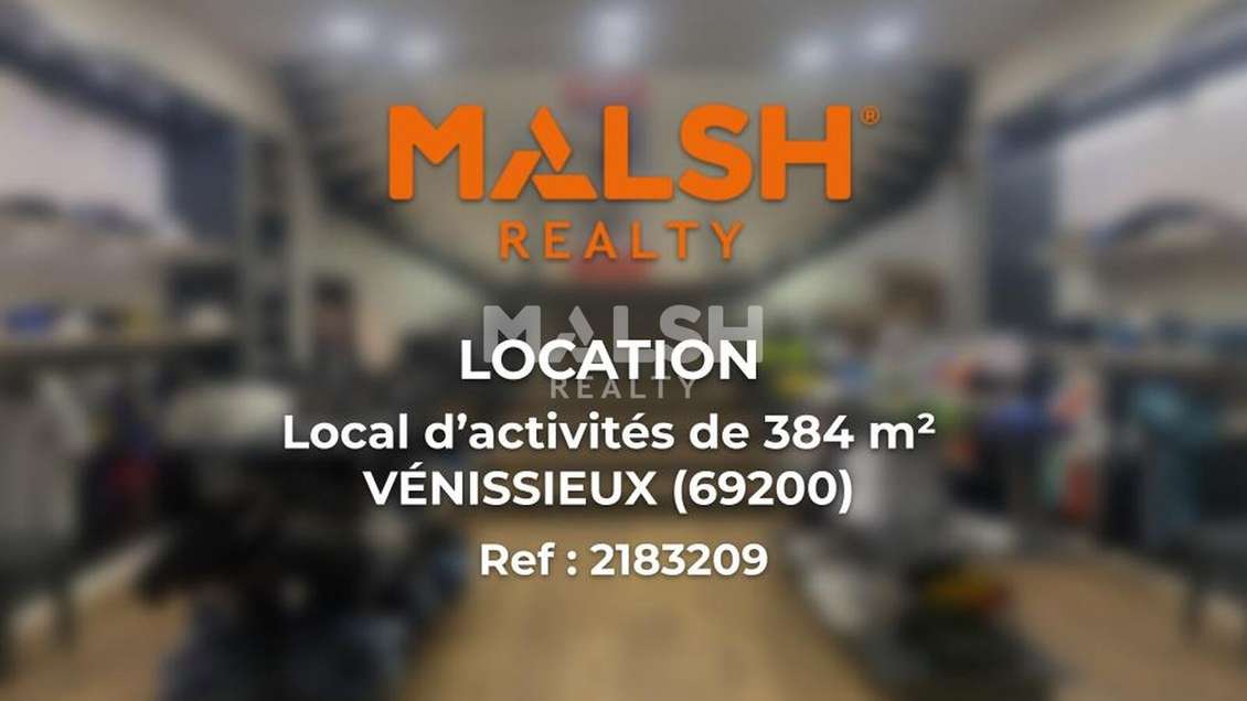 Local d'Activités à VÉNISSIEUX - A LOUER - 384 m²