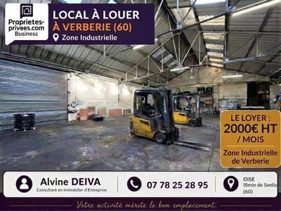VERBERIE ZI - LOCAL D'ACTIVITE, À LOUER 300 M2