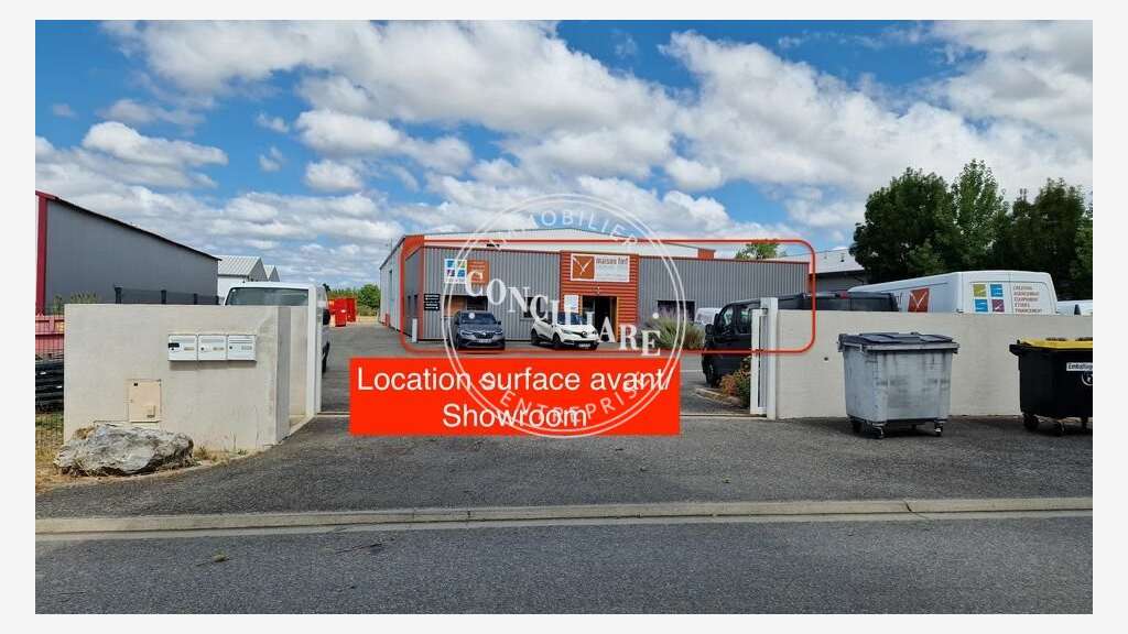 Location local professionnel 370m² en RDC Verfeil