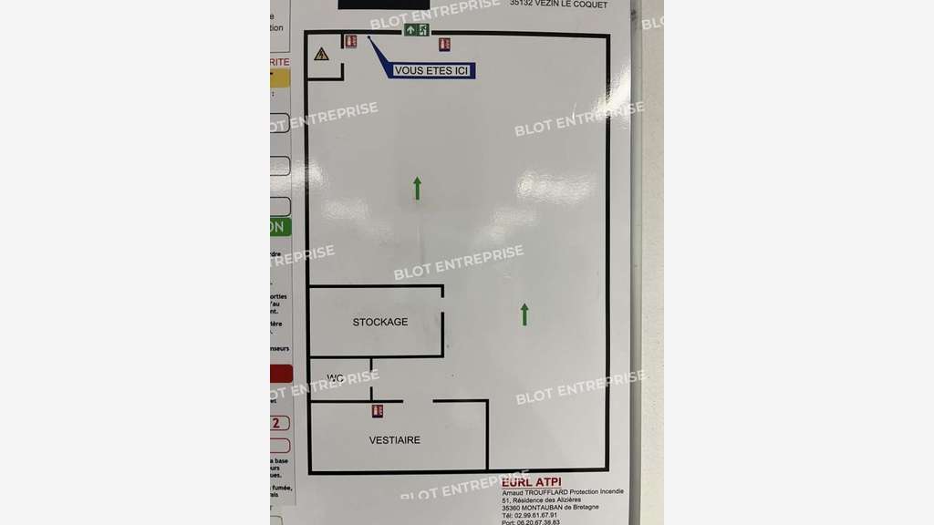 A louer cellule d'activités 150m² Vezin-le-Coquet